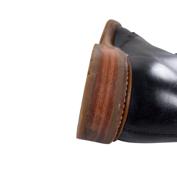 FRYE Chukka Boots Mens Size 11.5 D Lug Sole Black Leather Lace Up Plain Toe main image 9
